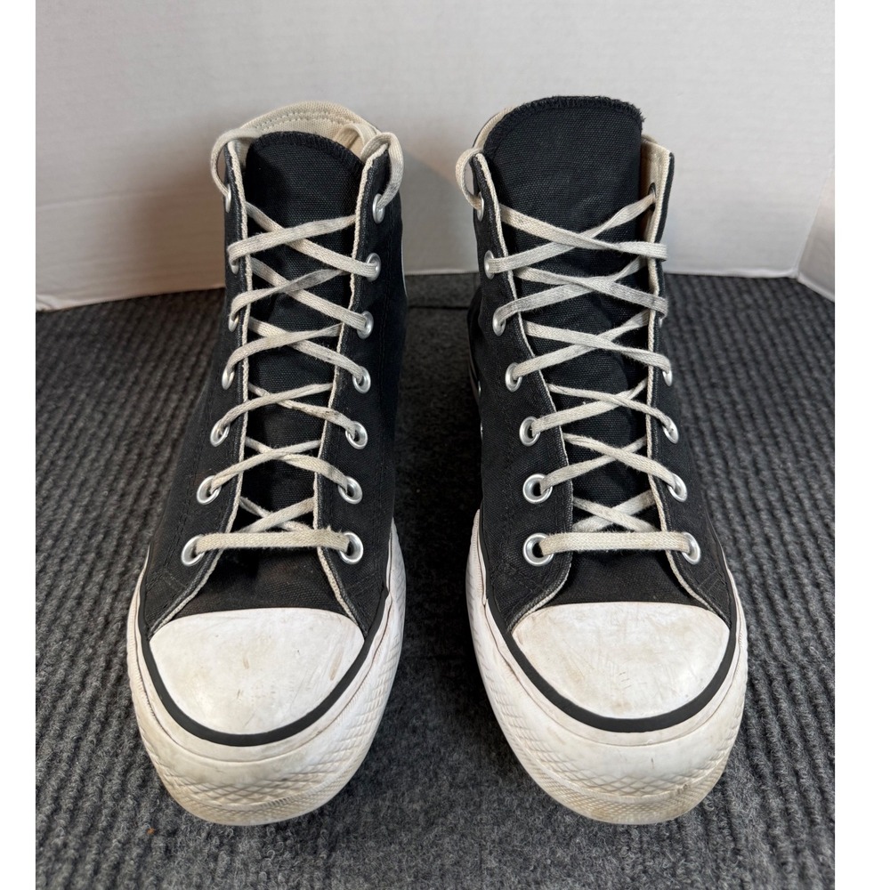 Converse Chuck Taylor All Star Platform High Top Black Canvas Womens 8